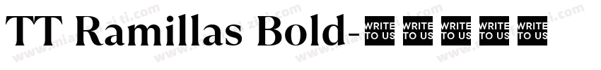 TT Ramillas Bold字体转换